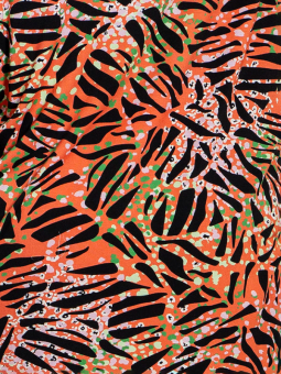 Gozzip MERETE - Sorte leggings med farvet print