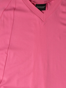 Gozzip MARGIT - Lang pink kjole i viskose jersey