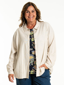 KARINA - Plus Size Skjorte fra Gozzip