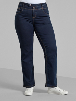 Gemma bukser i blå denim med 82 cm benlængde