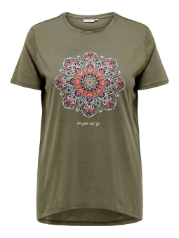 MIKO - Sort bomulds t-shirt med print