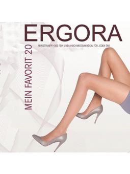 Ergora Hudfarvede strømpebukser i 20 denier og meget elastiske