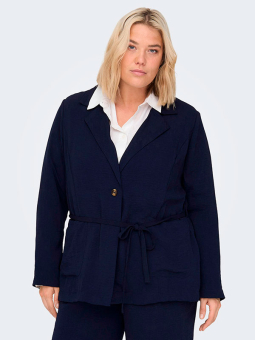 SANIA - Sort strækbar blazer