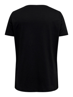 Only Carmakoma SLEEPYMICKEY - Sort T-shirt med Minnie Mouse print
