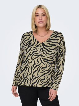 CARCAMILLE - Plus Size Bluse fra Only Carmakoma