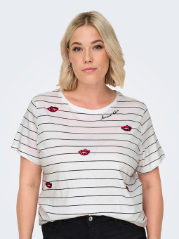 CARKITA - Plus Size T-shirt fra Only Carmakoma