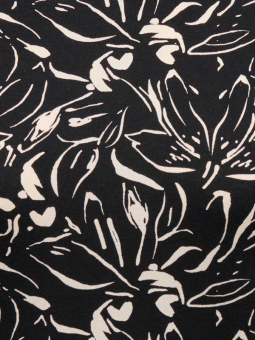 Only Carmakoma Sort jersey bluse med lyst print