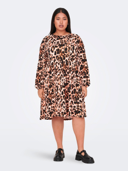 LEOPARDI - Lilla jersey bluse med dyreprint