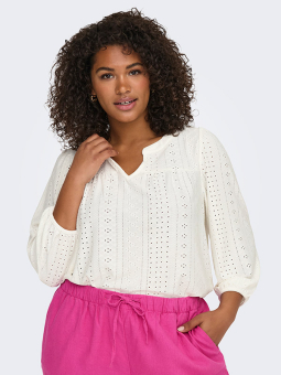 CARSANDRA - Plus Size Bluse fra Only Carmakoma