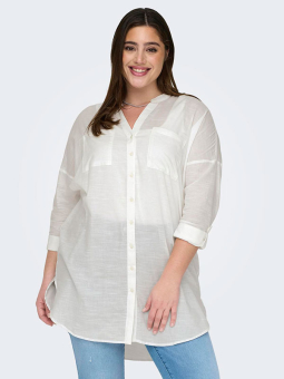 CARAPELDOORN - Plus Size Skjorte fra Only Carmakoma