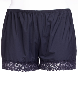 Plaisir Romantiske sorte natshorts med blonde