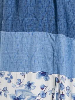 Studio ELLIE - Blå kjole i mix af bomuld og viskose