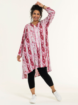 Studio ELMA - Rød og lyserød tunika med boble print