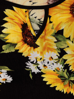 Studio CAMILLA - Sort viskose bluse med elastik kant