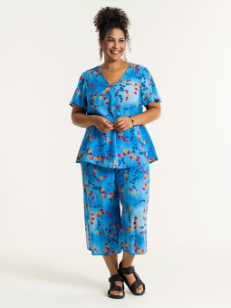 GABRIELLE - Pink kjole med blomster