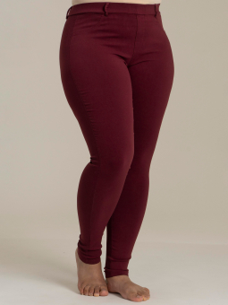 Sandgaard COPENHAGEN - Bordeaux leggings med snydelommer