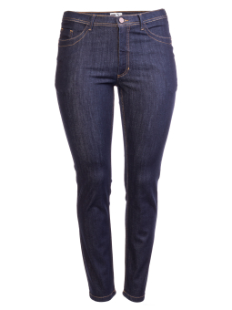 Studio Ashley - Mørkeblå denim jeans med kort benlængde