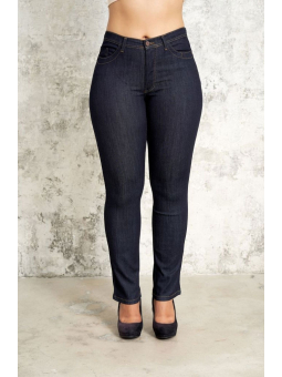 Ashley - Mørkeblå denim jeans med lang benlængde