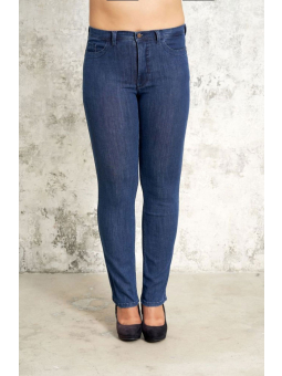 Studio Ashley - Blå denim jeans med kort benlængde