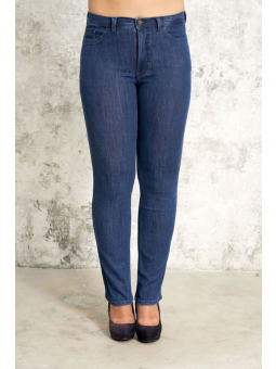 Studio Ashley - Blå denim jeans med lang benlængde