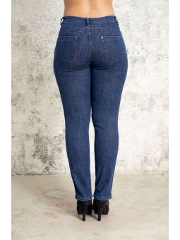 Studio Carmen - Blå denim jeans med kort benlængde