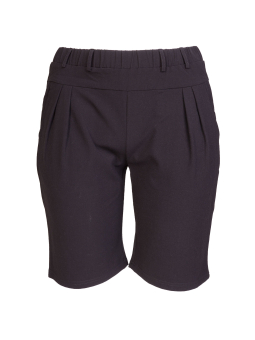 STEP - Sorte shorts med lynlås og lommer