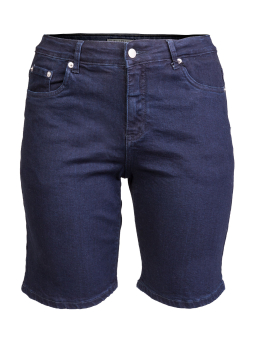 Studio Mørkeblå denim shorts i Fit 42 model