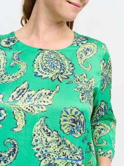 Pont Neuf YADE - Grøn bluse med smukt blomster print