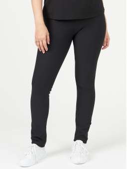 Pont Neuf Luna - Sorte leggings med rillet struktur 