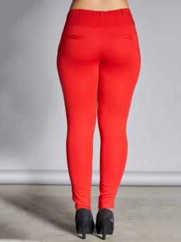 Studio Klassiske røde bukser med rummelig facon