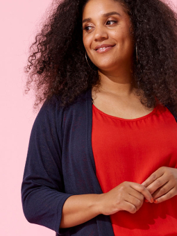 AGAR - Plus Size Cardigan fra Zhenzi