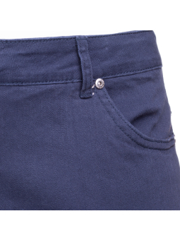 Zhenzi Marineblå capri jeans med høj talje