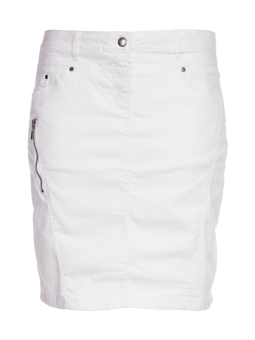 Zhenzi Hvid stræk nederdel med skånebukser