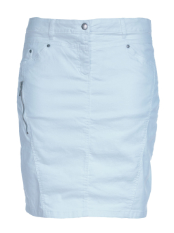 Hvid stræk nederdel med skånebukser