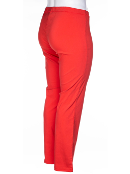 Zhenzi røde Jazzy bukser med brede ben og stretch