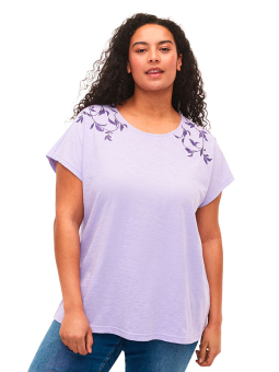 Zizzi Lilla bomulds T-shirt
