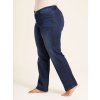 Carmen - Mørkeblå jeans med rund pasform, lige ben og lang benlængde fra Studio