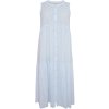 KCvella - Lang sød lyseblå bomulds kjole fra Kaffe Curve