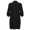KC BARINA - Sort skjorte kjole i lækker elastisk vævet bæk og bølge struktur fra Kaffe Curve
