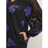 KC MEDALA - Smuk sort chiffon kjole med blomster fra Kaffe Curve