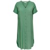 Cardenizia - Støvet grøn viskose skjorte kjole fra Only Carmakoma