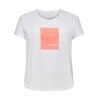 Hvid trænings t-shirt med neon print fra Only Play Curvy