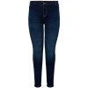 Mørkeblå strækbar jeans med smalle ben fra Only Carmakoma