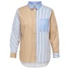 Carlami - Smart bomulds skjorte med striber fra Only Carmakoma