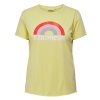 Carmiko - Gul bomulds t-shirt med tryk fra Only Carmakoma