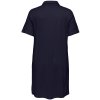 Carapril - Mørkeblå kjole i lækker bomulds jersey med krave fra Only Carmakoma