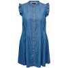 Carlea - Sød blå denim kjole fra Only Carmakoma