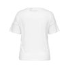 Carrolling - Hvid bomulds t-shirt med smart tryk fra Only Carmakoma