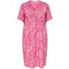 Carstacey - Pink kjole med flot mønster  fra Only Carmakoma