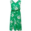 Car LUXMILLE - Sød grøn kjole med store blomster fra Only Carmakoma